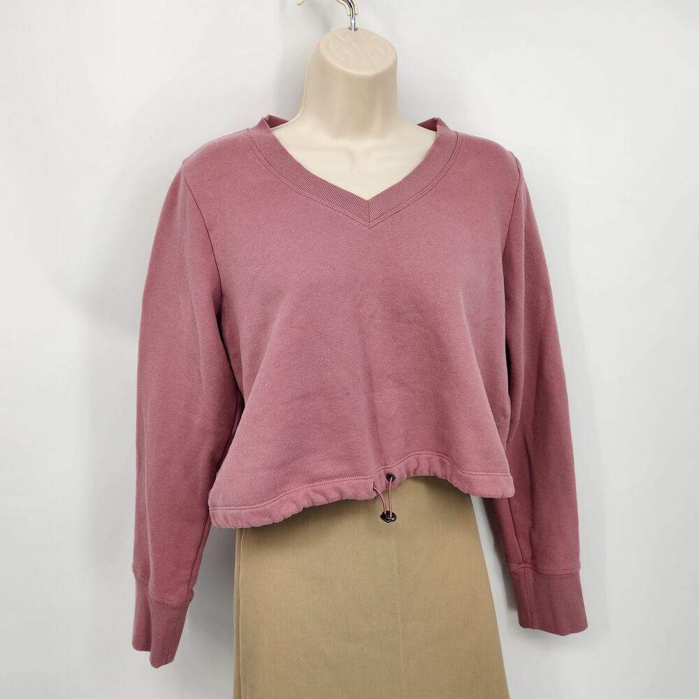 Calvin Klein Performance Sweatshirt Large Purple Boxy Fit